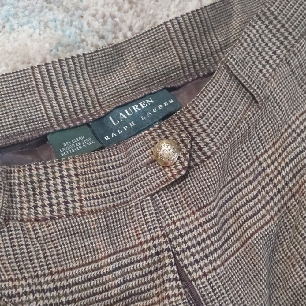 Ralph Lauren tweed pleated pants